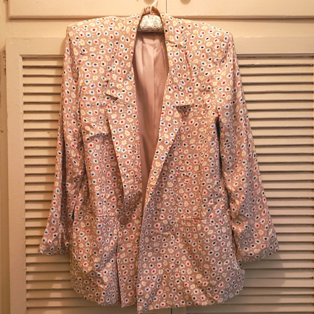 Vintage Jimmy Garcia Floral blazer